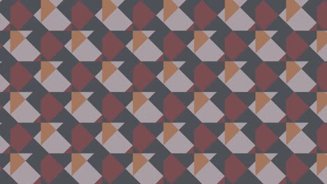 fondo geométrico sin costuras con varios azulejos dinámicos. patrón de movimiento abstracto con formas geométricas multicolores. fondo gráfico de movimiento en un diseño plano con elementos geométricos