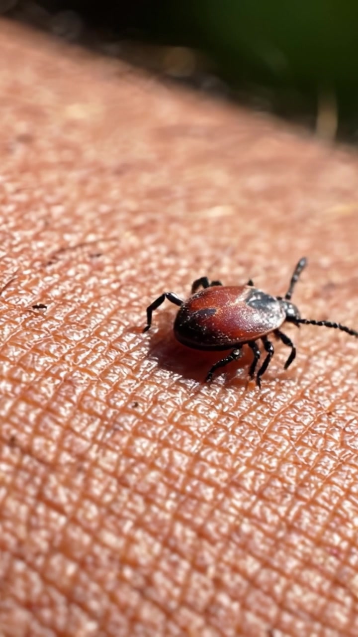 Examen Detallado de una Garrapata en la Piel Humana: Perspectivas sobre las Pequeñas Criaturas Parasitarias de la Naturaleza y sus Posibles Implicaciones para la Salud
