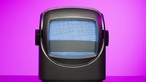 tv retro, televisión vintage en una configuración nostálgica, una tv retro muestra grano en la pantalla, dispositivo aterrador de la noche de halloween bueno para la llave de croma y la pantalla verde. imágenes de alta calidad 4k