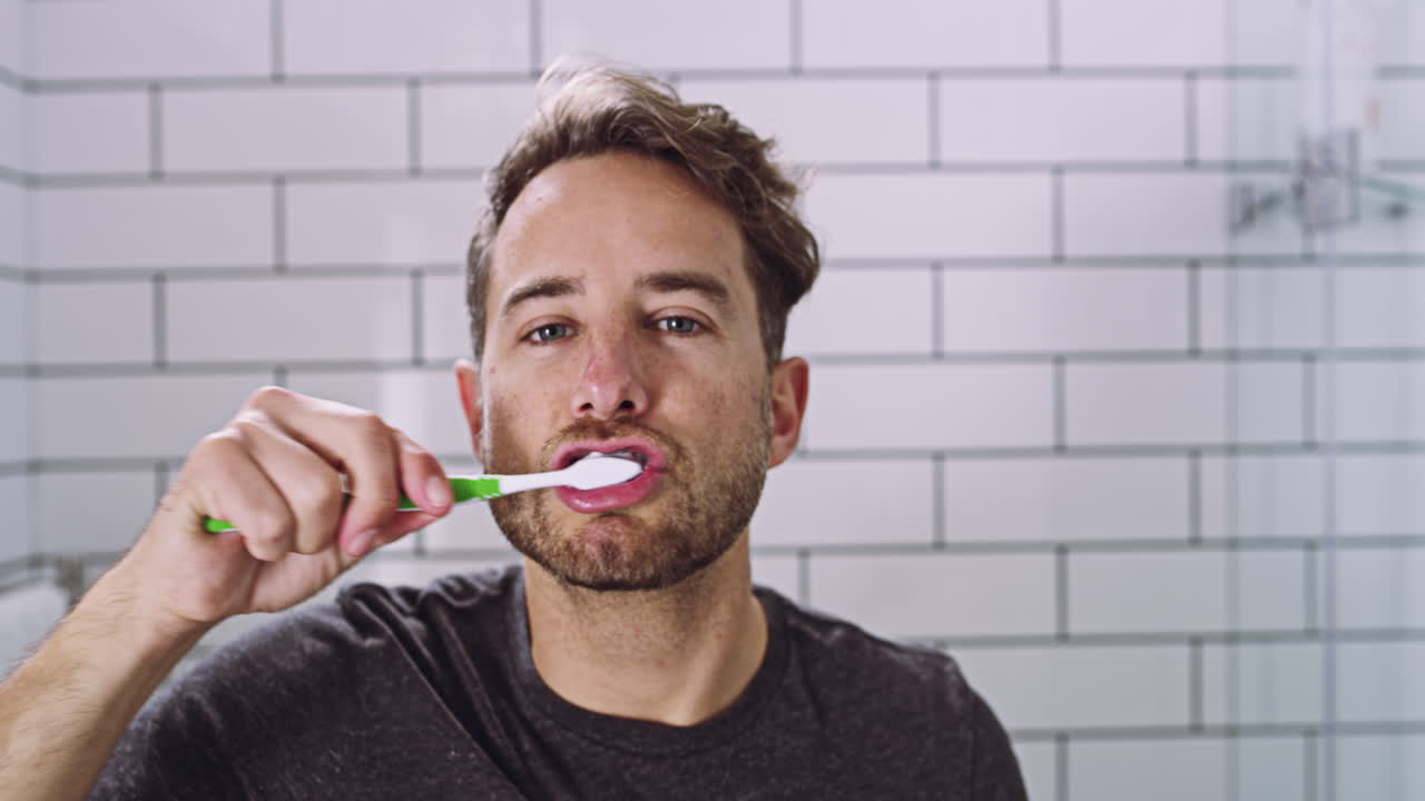 Brushing his way towards a healthier smile