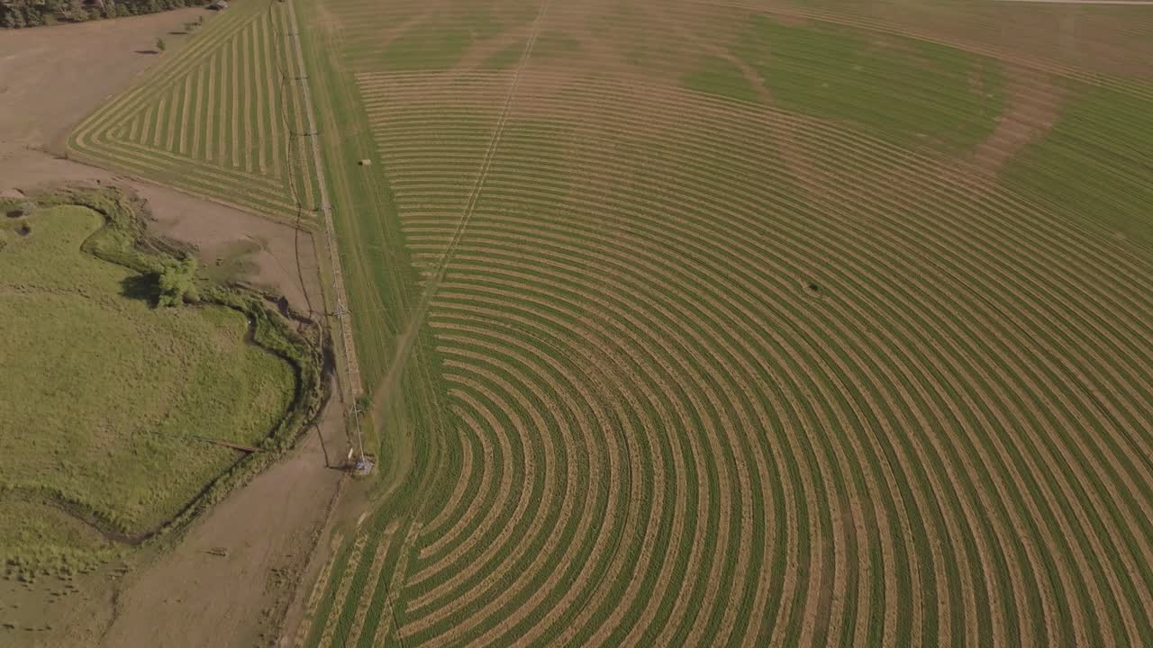 vista aérea de los campos agrícolas