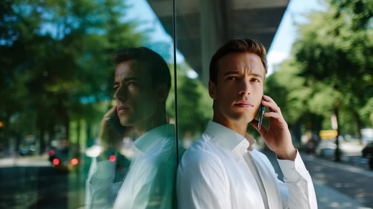 Businessman on Cell Phone