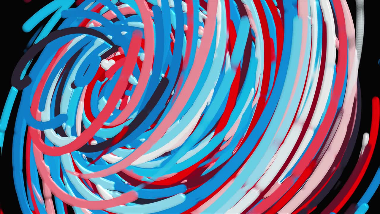 화려한 다채로운 원 선, 만화 스타일의 배경, 컴퓨터 생성 현대 추상적인 배경, 3d 렌더링