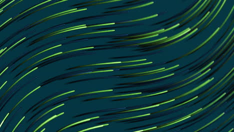 animación de senderos de luz verde sobre un fondo azul