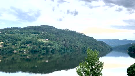 scenic river in portugal, meandering through picturesque landscapes with serene beauty