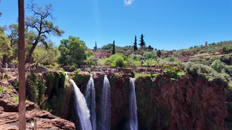 stunning waterfalls in ouarzazate, morocco