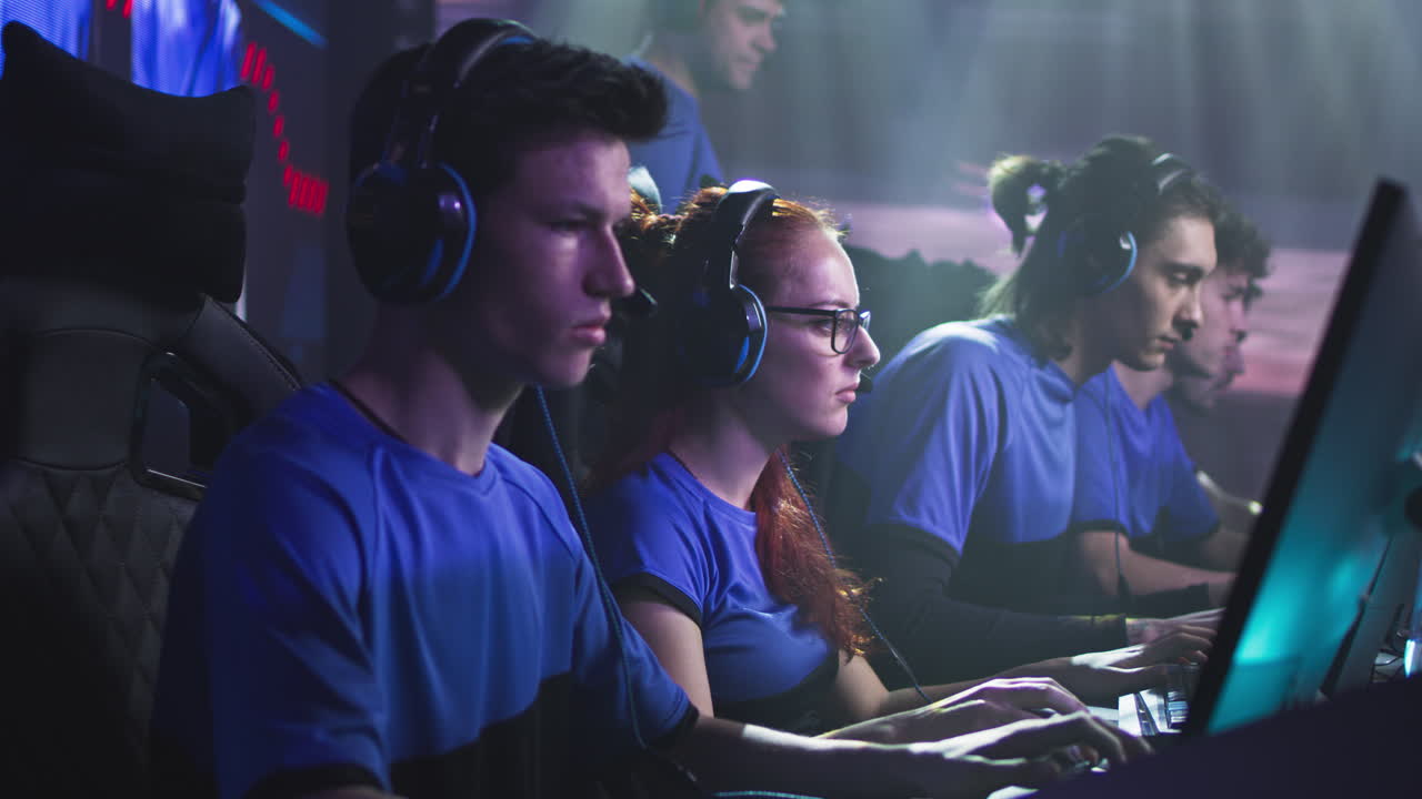 Esports Team at Gaming Tournament