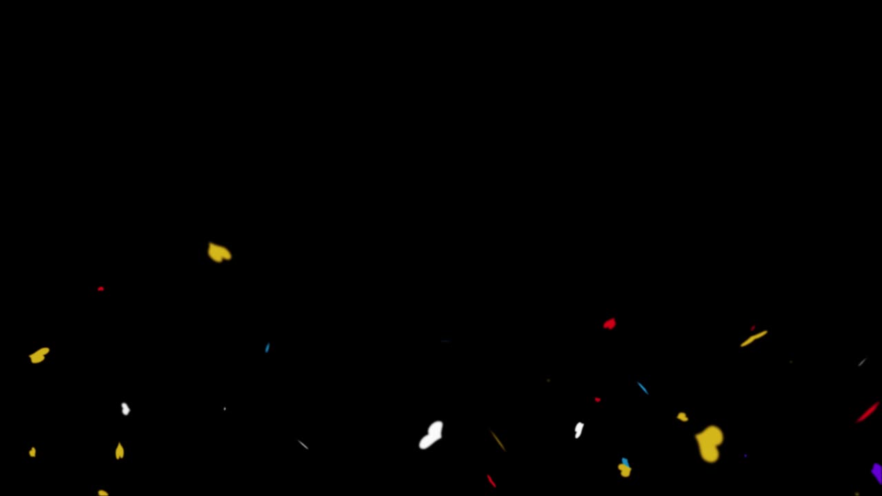 Colorful Confetti Particles Explosions Falling Animation | Premium ...