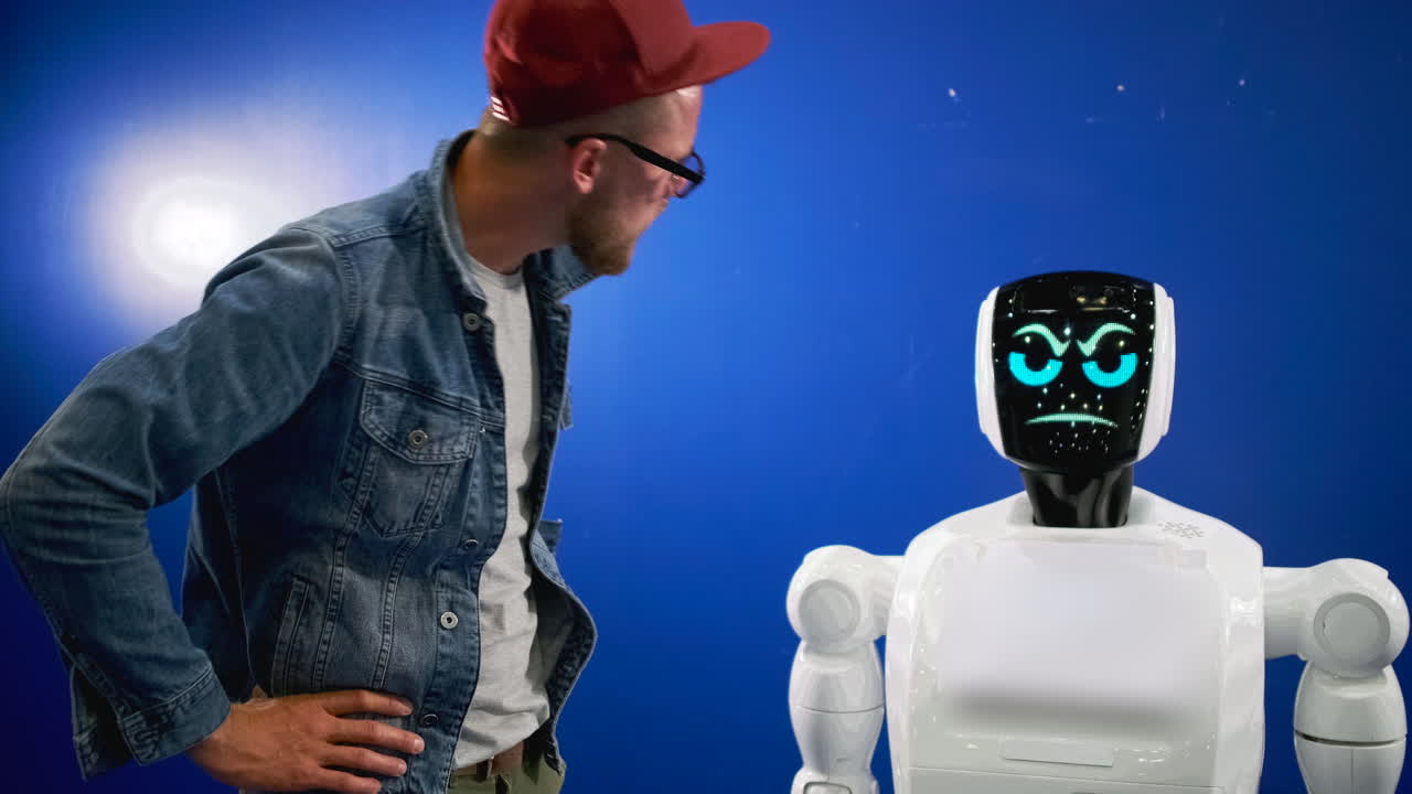 hombre contra robot: un encuentro tenso