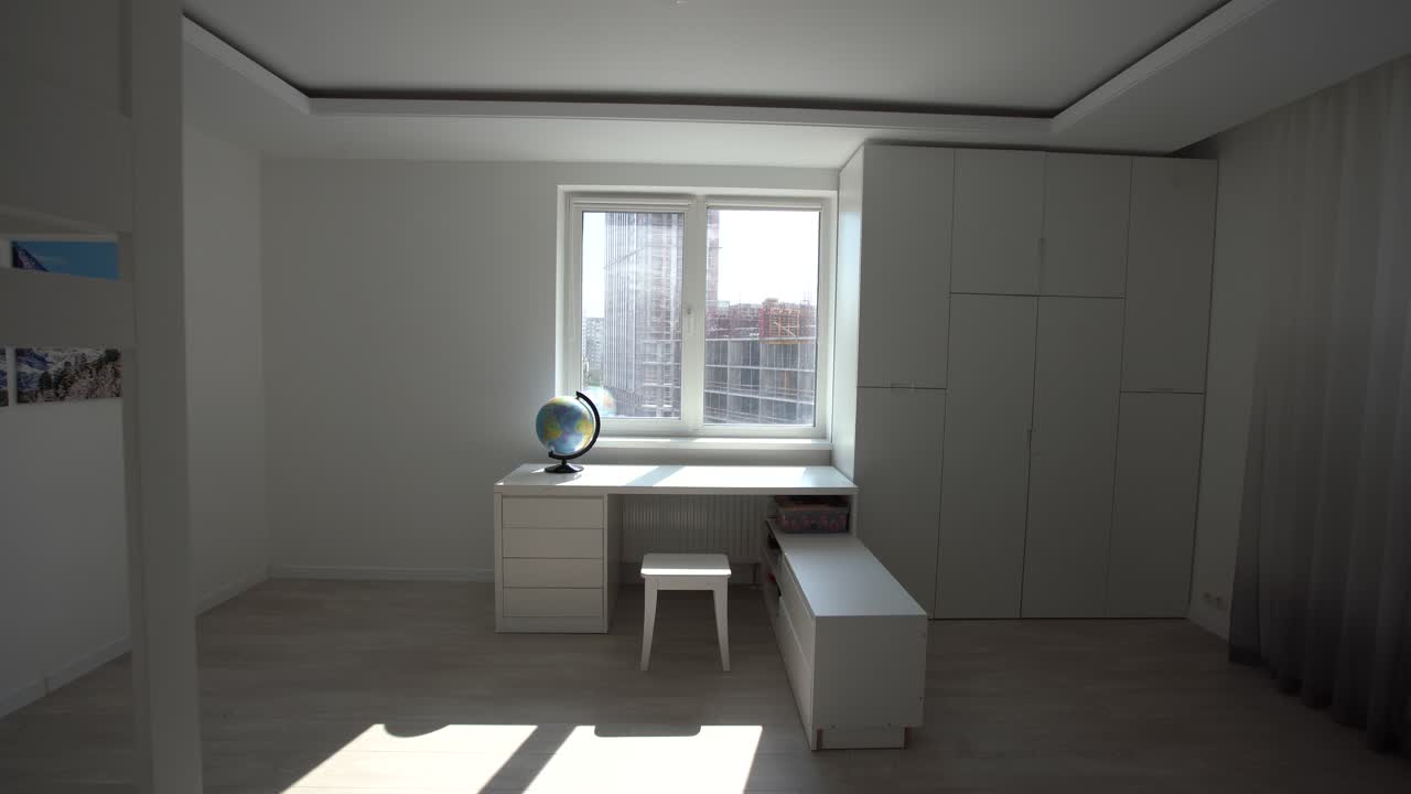 Interior of modern children's room.