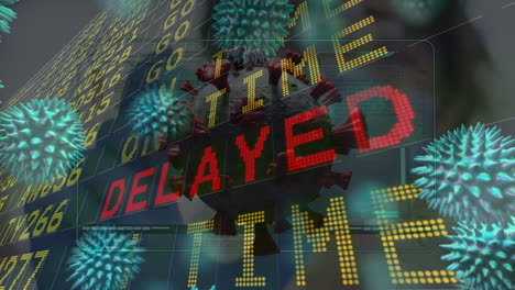 animación de las células del virus durante el horario