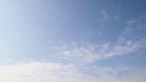 timelapse of clouds going through the clear sky