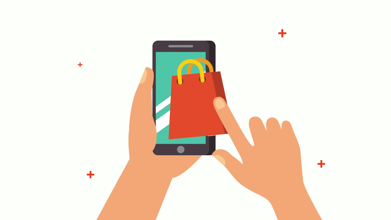 tecnologia del commercio elettronico con smartphone