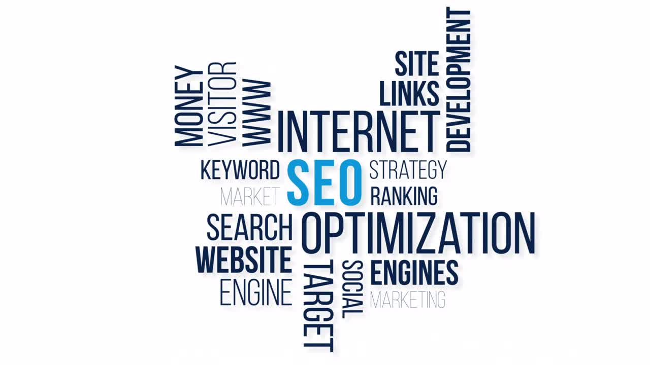 seo word cloud concept.