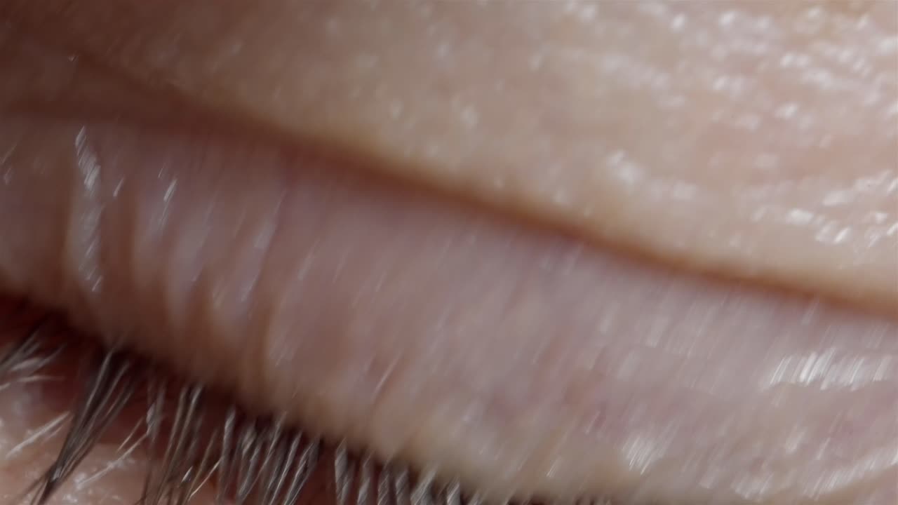 Human Eye in Slow Motion 120fps, Macro Cinematic Shot