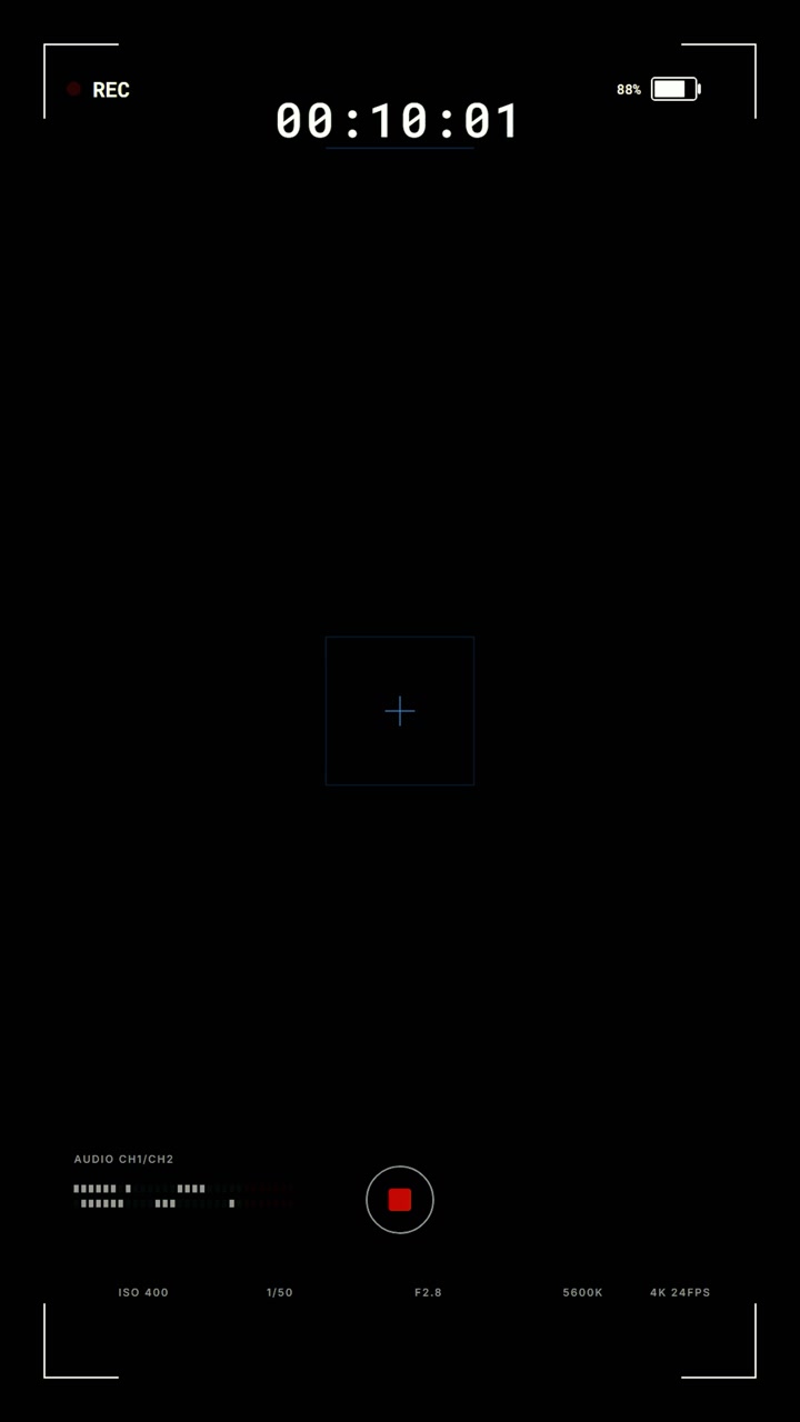 Digital Camera Recording Interface Overlay