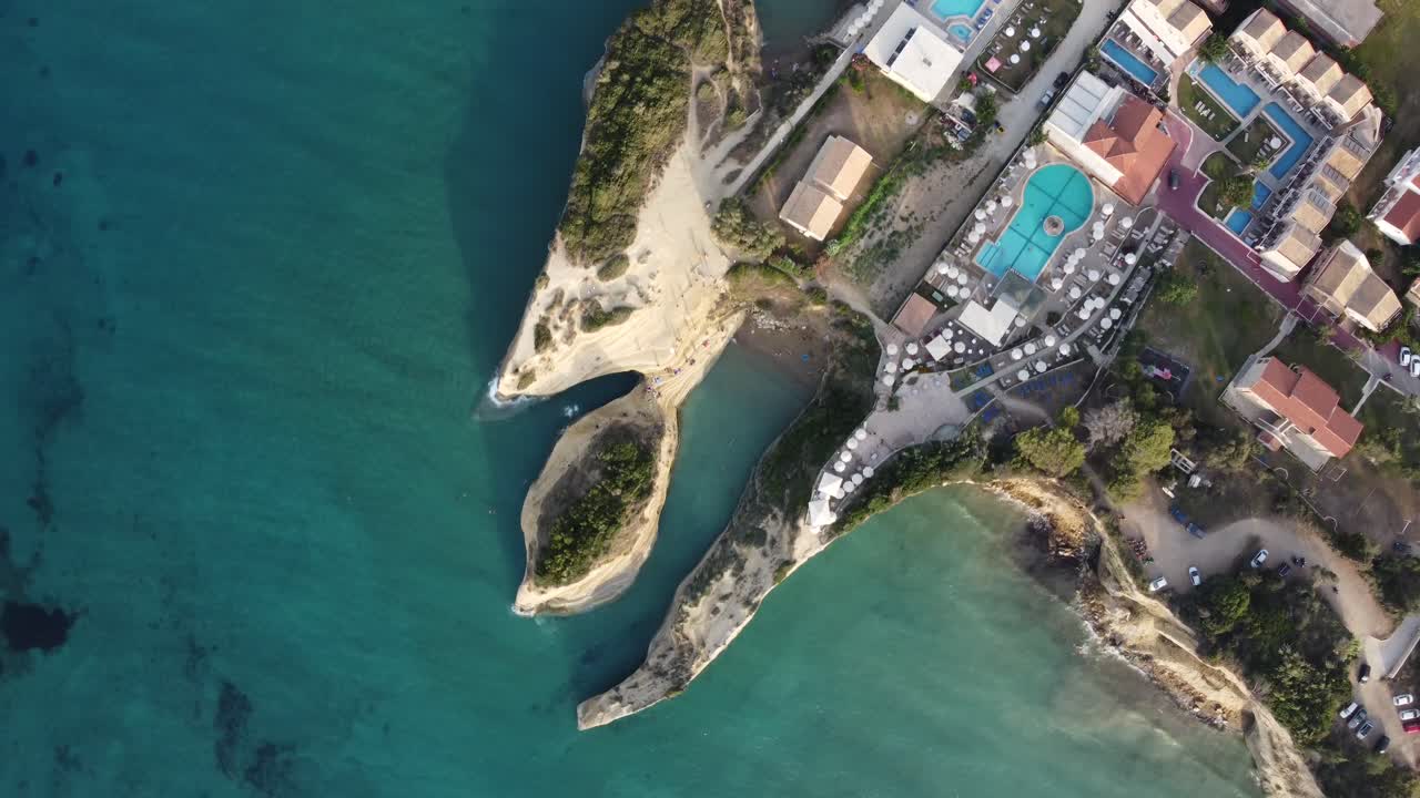 Corfu island Canal D'amour in Sidari area, with Famous Canal d'Amour