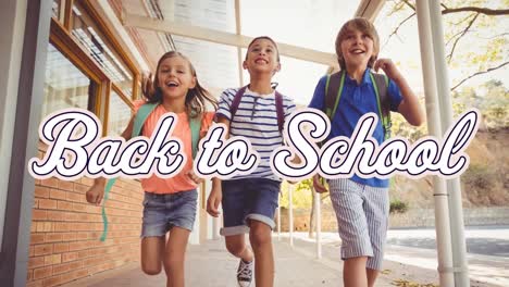 Animation-Von-Back-to-School-Texten-über-Schulkindern