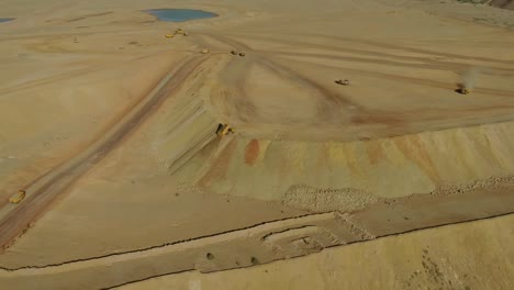 Tharparkar-Sindh,-Pakistan---Aerial-View-of-Barren-Land-desert-of-Thar-Pakistan,-the-desert-area-and-the-most-affected-by-drought-in-Pakistan