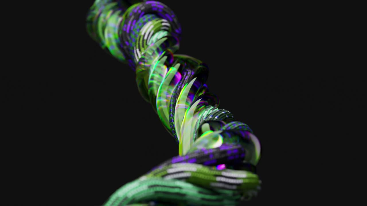 Abstract Twisted Spiral Design