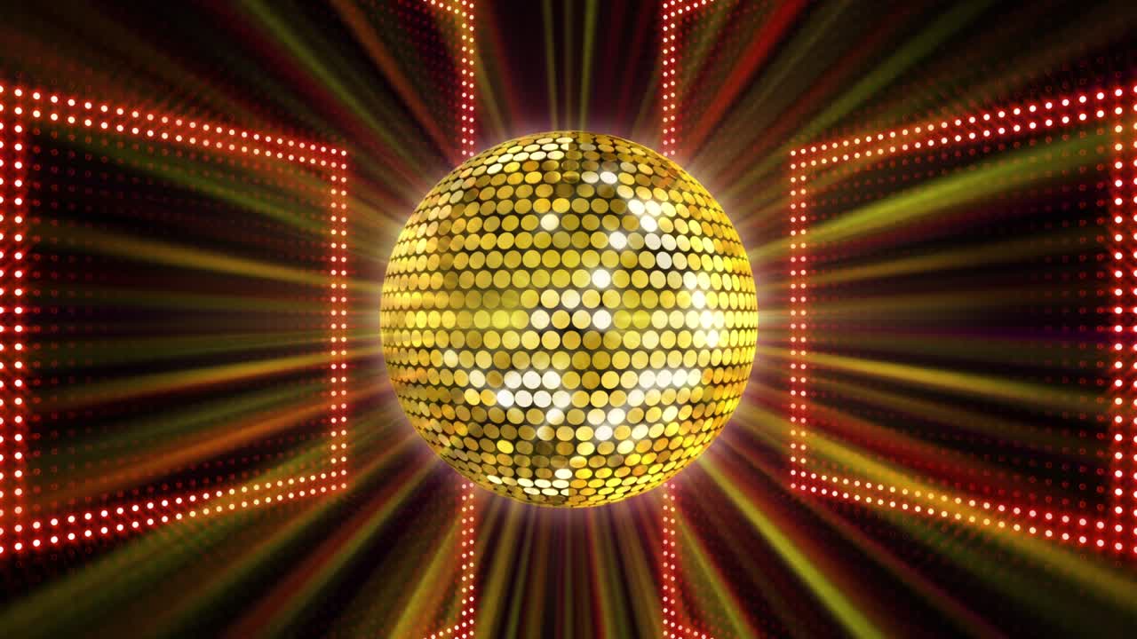 bola de espejo disco luces club de baile fiesta brillo de fondo