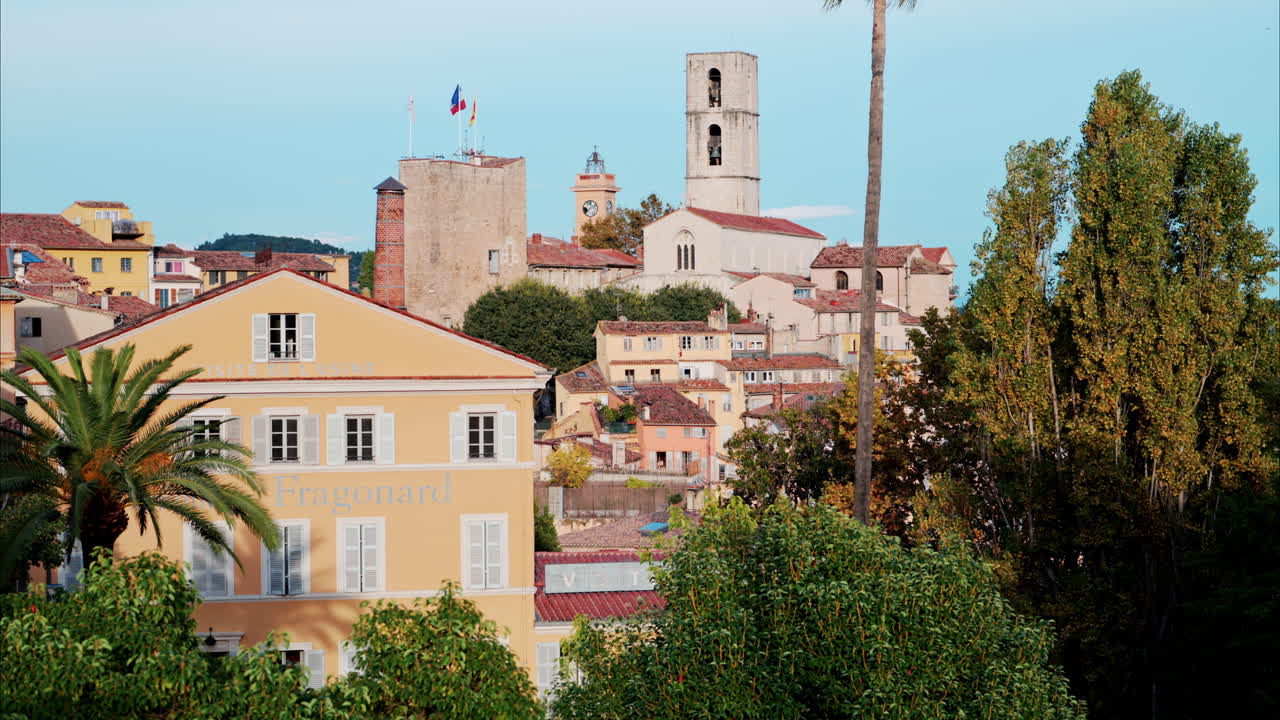 View of the old buildings in Grasse, France