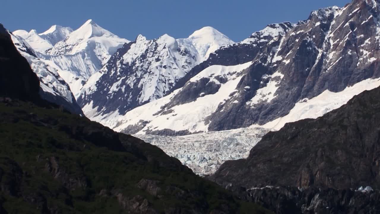 mount tlingit, mount fairweather 및 margerie glacier, 알래스카의 놀라운 풍경
