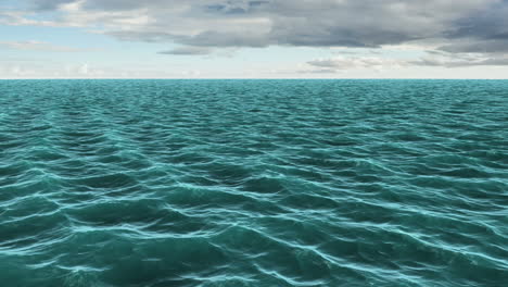 digitally generated blue ocean moving