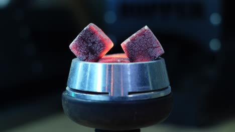 glowing hookah charcoal