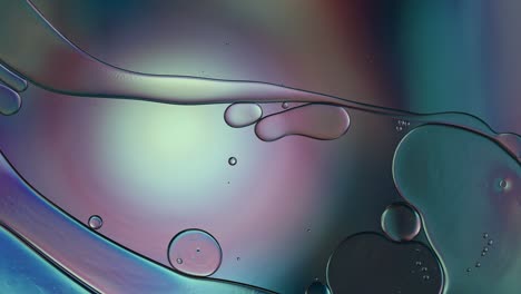 abstract colorido alimentos gotas de aceite burbujas y esferas que fluyen