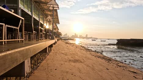 serene sunset view over pattaya beach