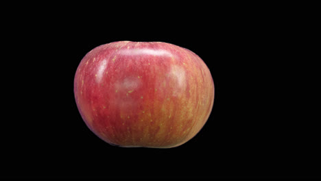 realistic apple rotating with alpha channel, video in 4k