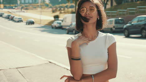 stylish woman on the street