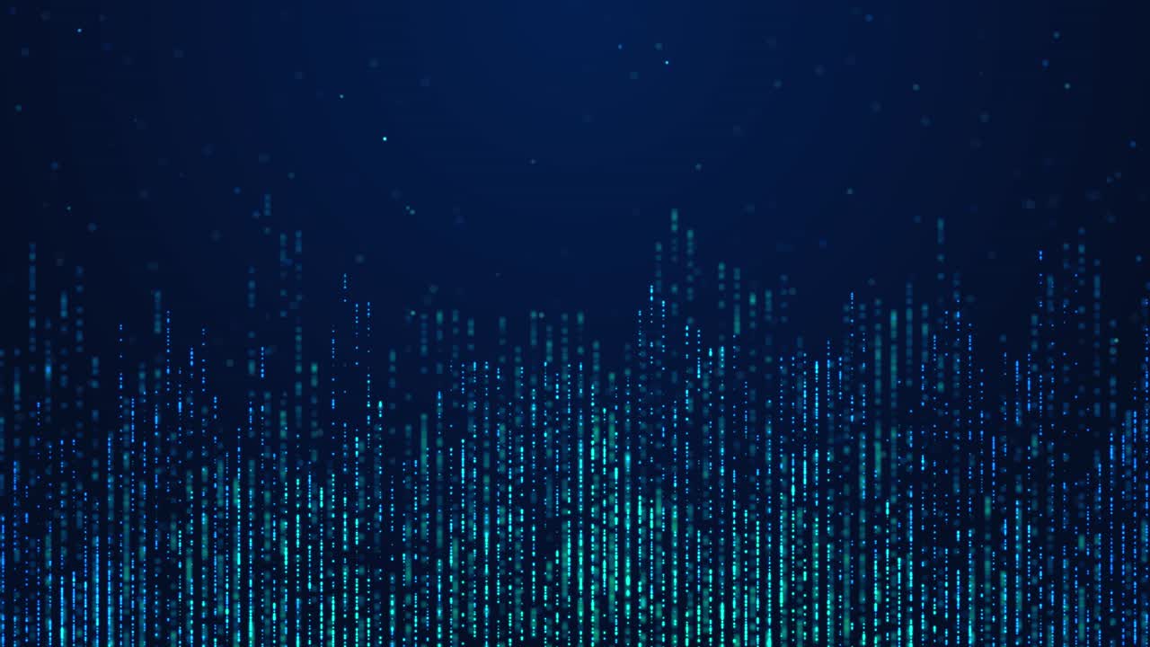 3d futuristic data science flow moving binary computer big data high speed motion artificial