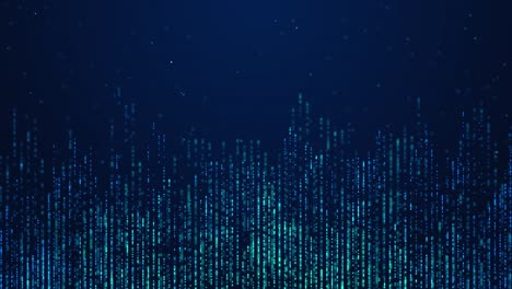 3d futuristic data science flow moving binary computer big data high speed motion artificial