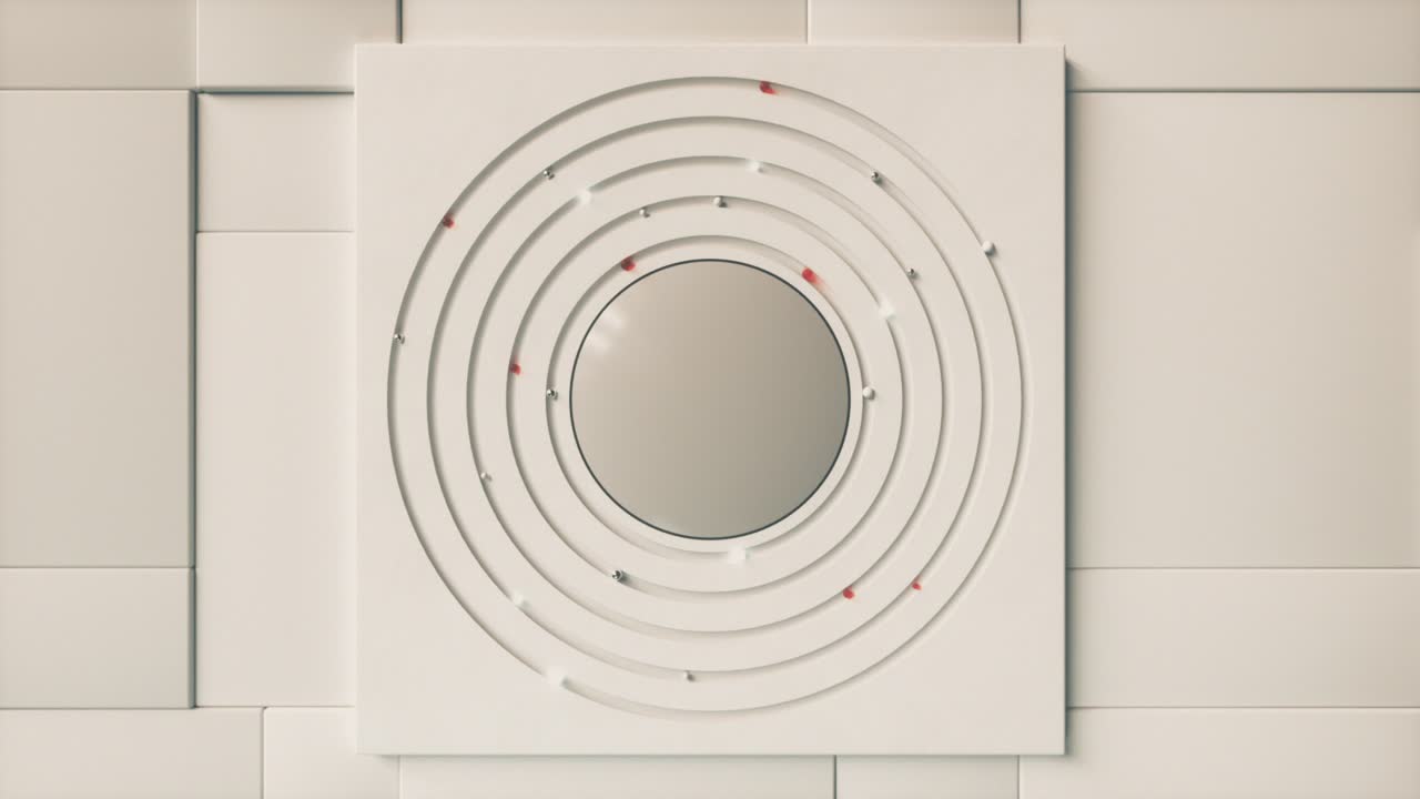 거울과 함께 모더니즘 미니멀한 벽 장식