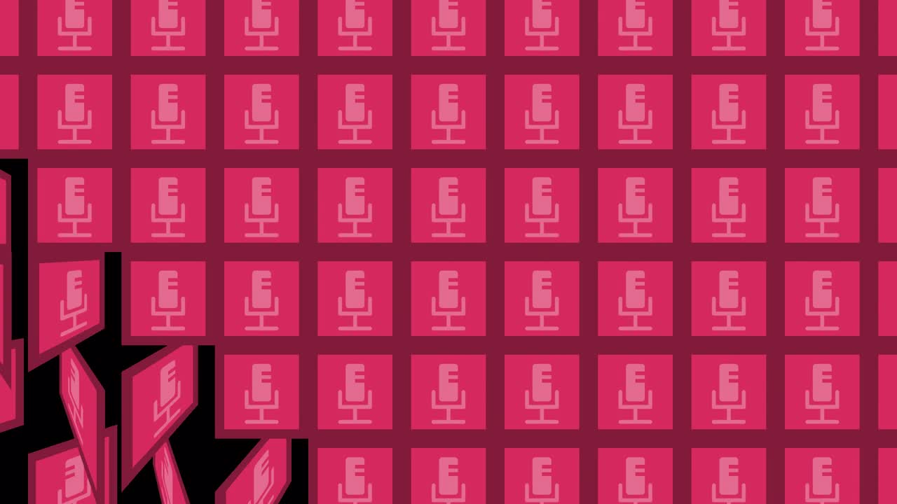 Microphone Icons Pattern