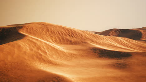Sand-dunes-at-sunset-in-Sahara-Desert-in-Morocco