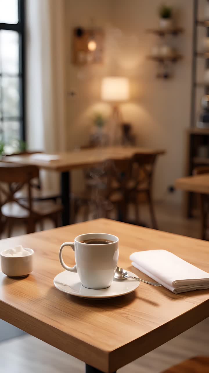 Aesthetic Cafe Interior Cozy Ambience 4K