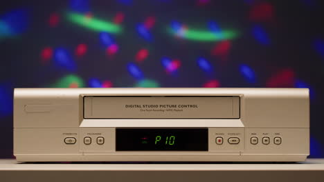 vintage vcr with hand operating controls