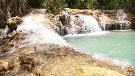 beautiful waterfall in a tropical forest