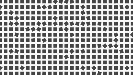 Gray rectangular blocks on white background. Abstract motion design animation.