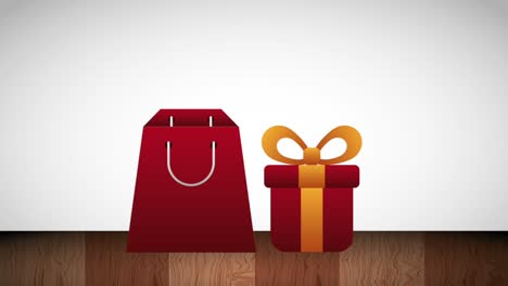 commercio di sacchetti di carta e scatole da regalo