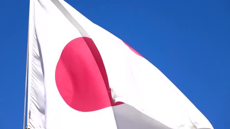 video of flag of japan in 4k