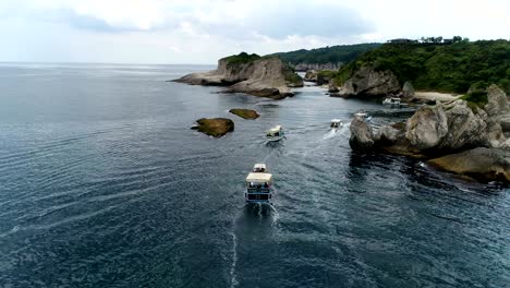 bay boat tour - drone