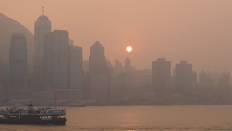 Hong-Kong-island-at-sunset