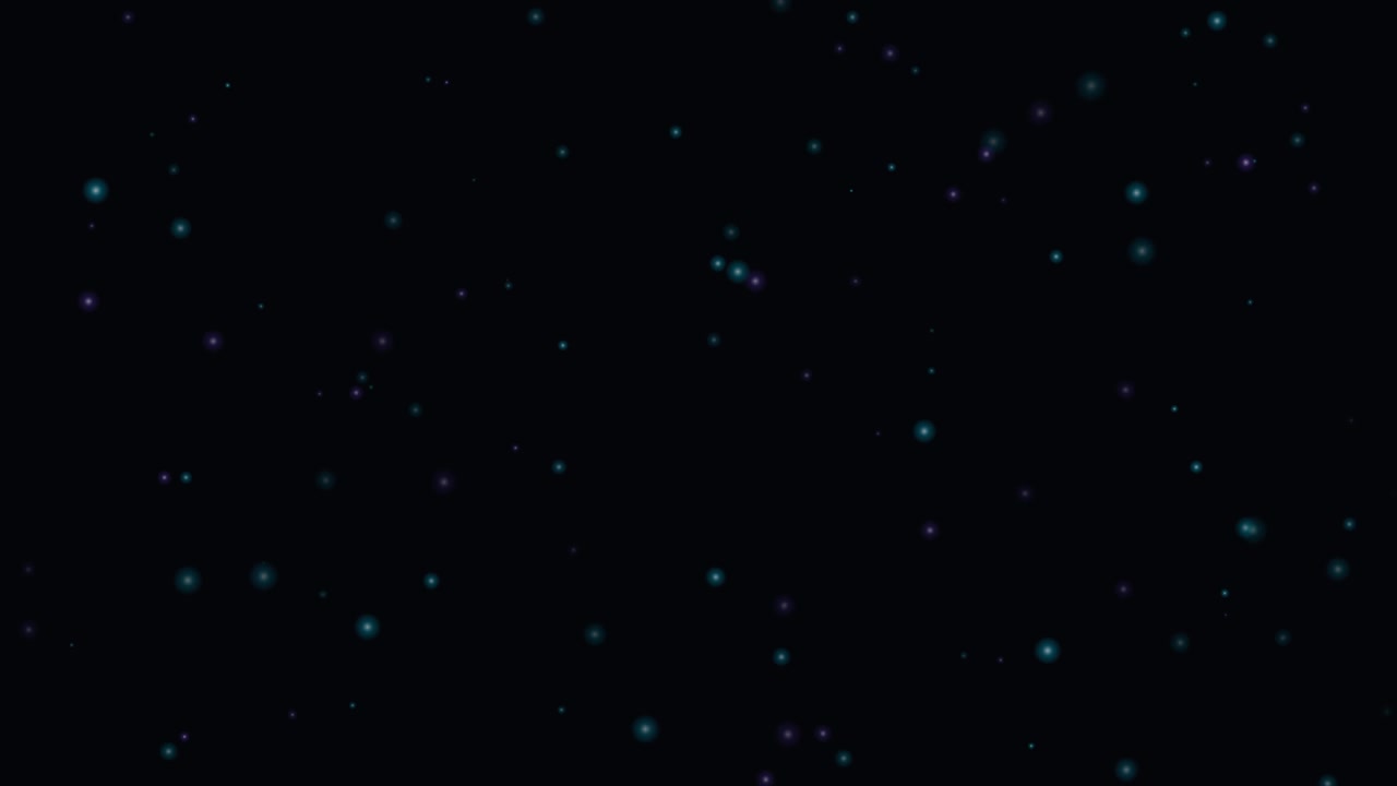 Abstract Motion Background with Floating Glowing Particles