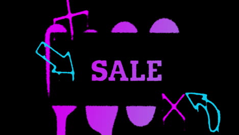 Word-Sale-drawing-with-purple-paint