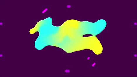 animación de la mancha brillante y el escaneo del alcance sobre la oficina vacía