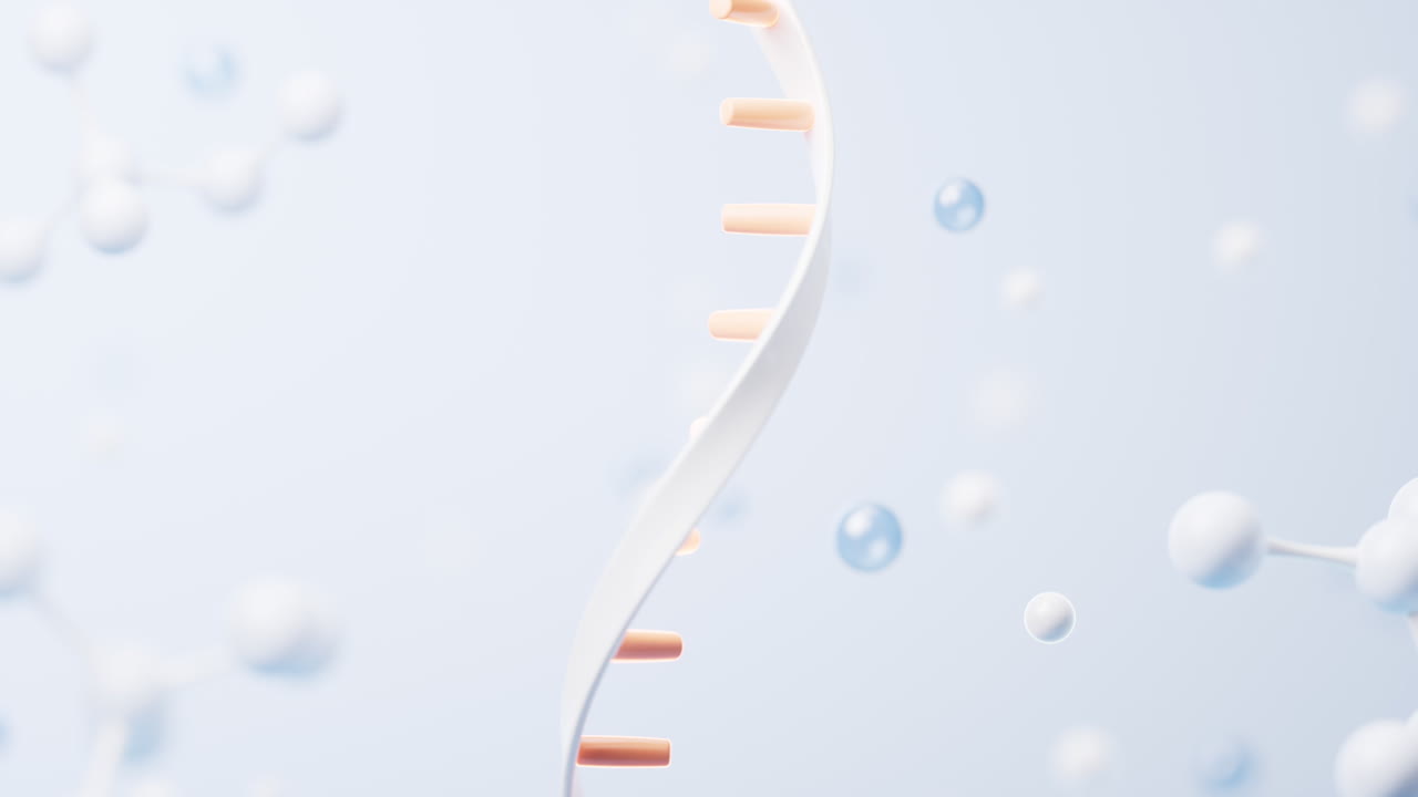 RNA with biological concept, 3d rendering.
